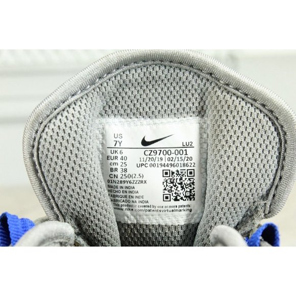 Nike Air Max Axis Blue Gray Breathable Casual Running Shoe Size 7Y - Picture 8 of 9